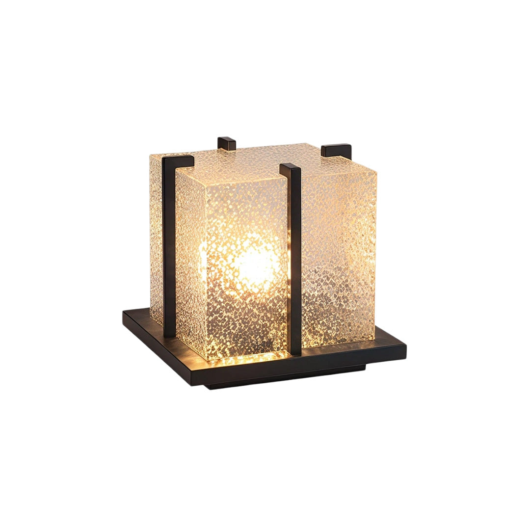 Outdoor Garden Pillar Lights Modern Metal Square