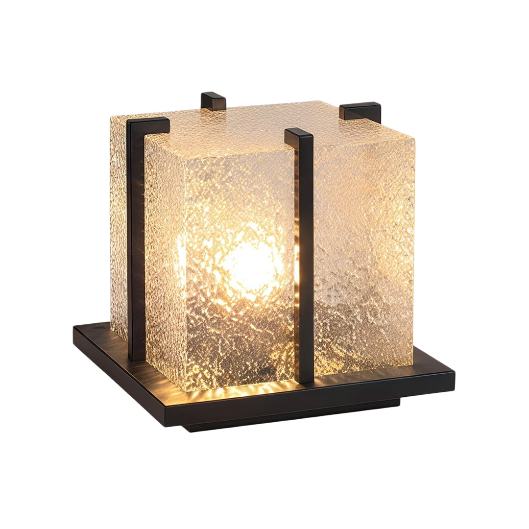 Outdoor Garden Pillar Lights Modern Metal Square