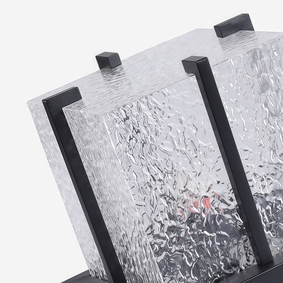 Outdoor Garden Pillar Lights Modern Metal Square