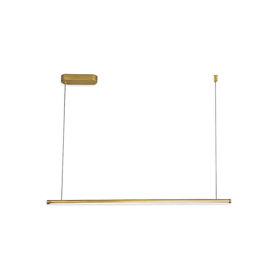 Linear Gold Pendant Light Modular LED Ceiling Light