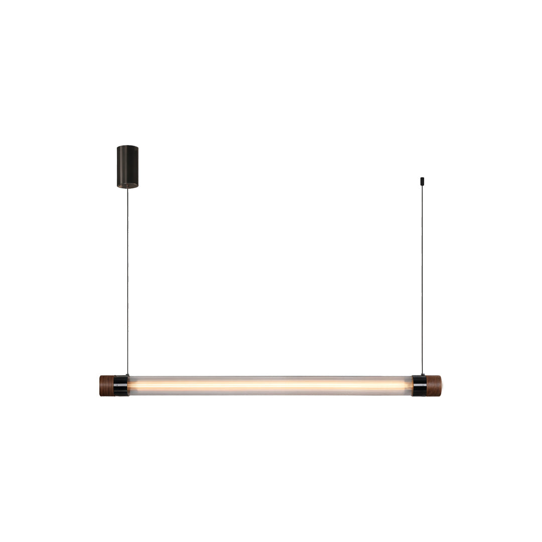 Modern Linear Pendant Lighting Simple Glass Ceiling Light