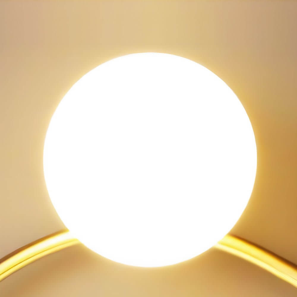 Open-Box Night Light Wall Clock Round LED Floating Metal