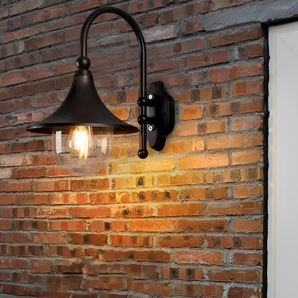 Open-Box Outdoor Black Wall Lights Retro Creative