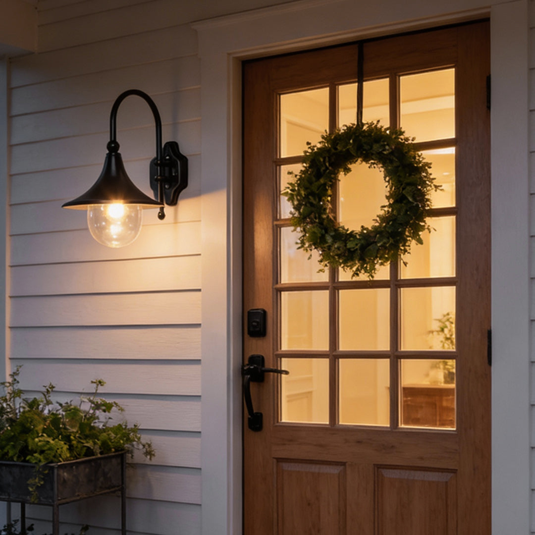 Open-Box Outdoor Black Wall Lights Retro Creative