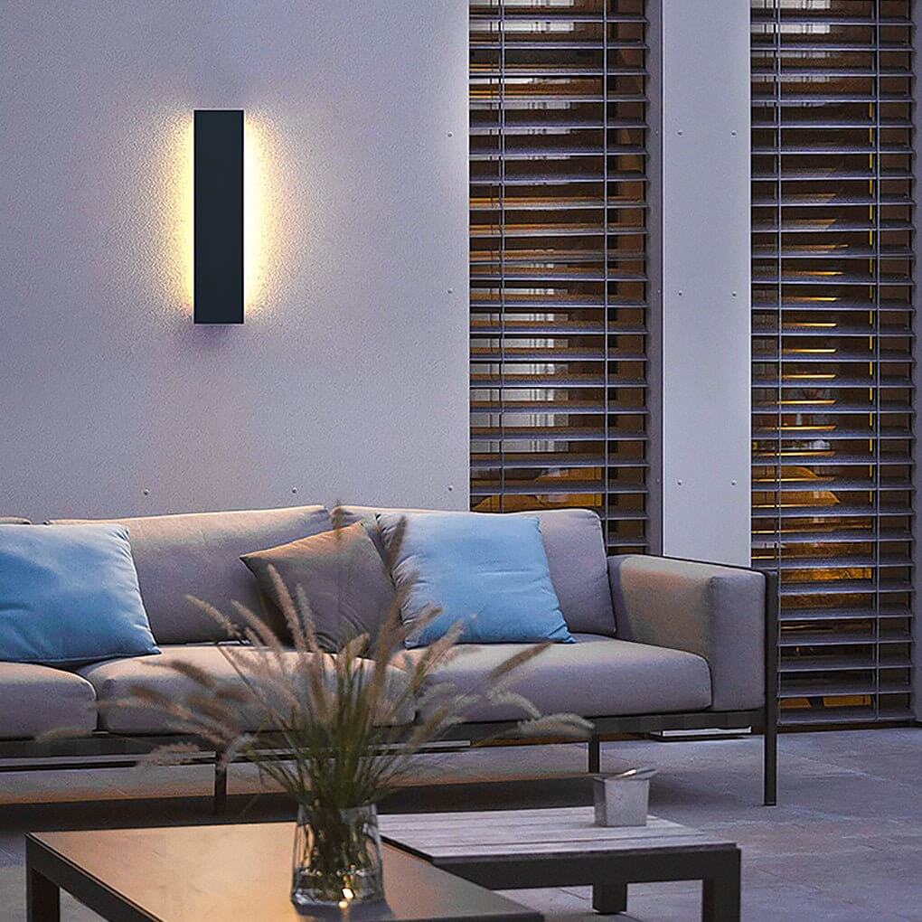 Open-Box Outdoor Modern Waterproof LED Rectangular Wall