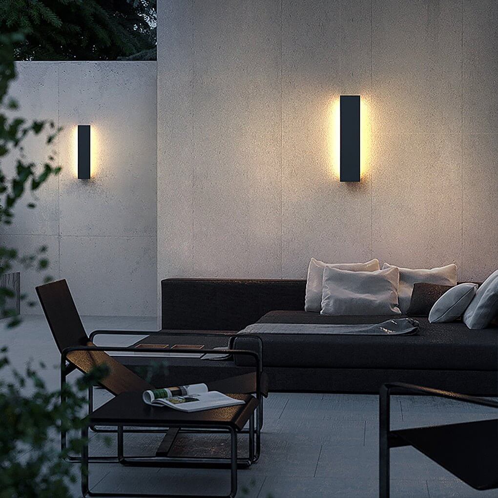 Open-Box Outdoor Modern Waterproof LED Rectangular Wall