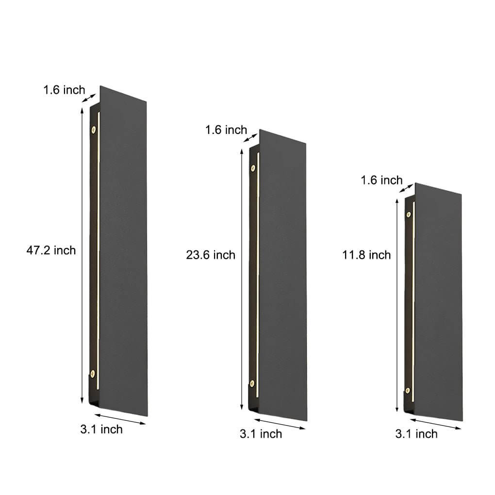Open-Box Outdoor Modern Waterproof LED Rectangular Wall