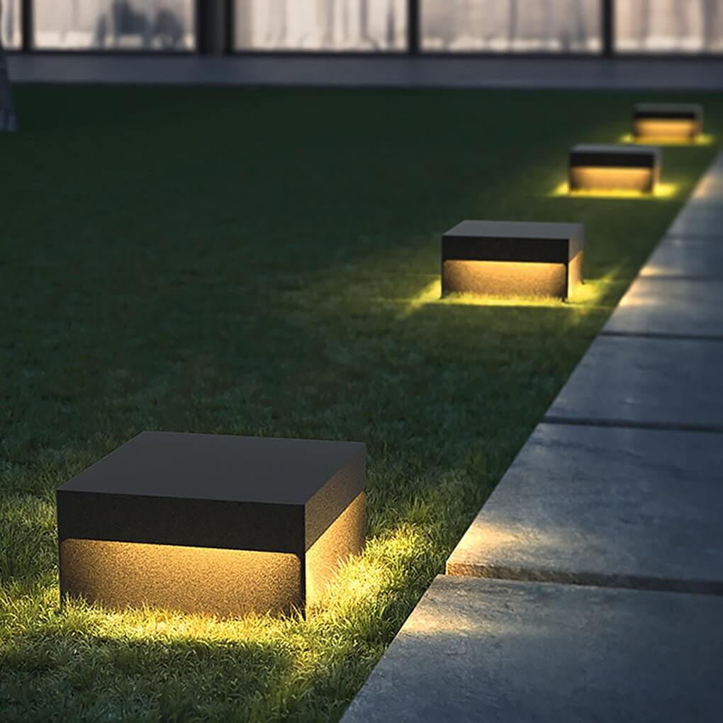Square Pillar Lights Modern Waterproof Outdoor Fence