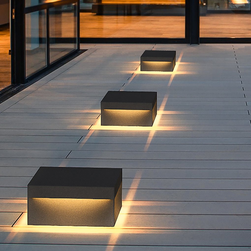 Square Pillar Lights Modern Waterproof Outdoor Fence