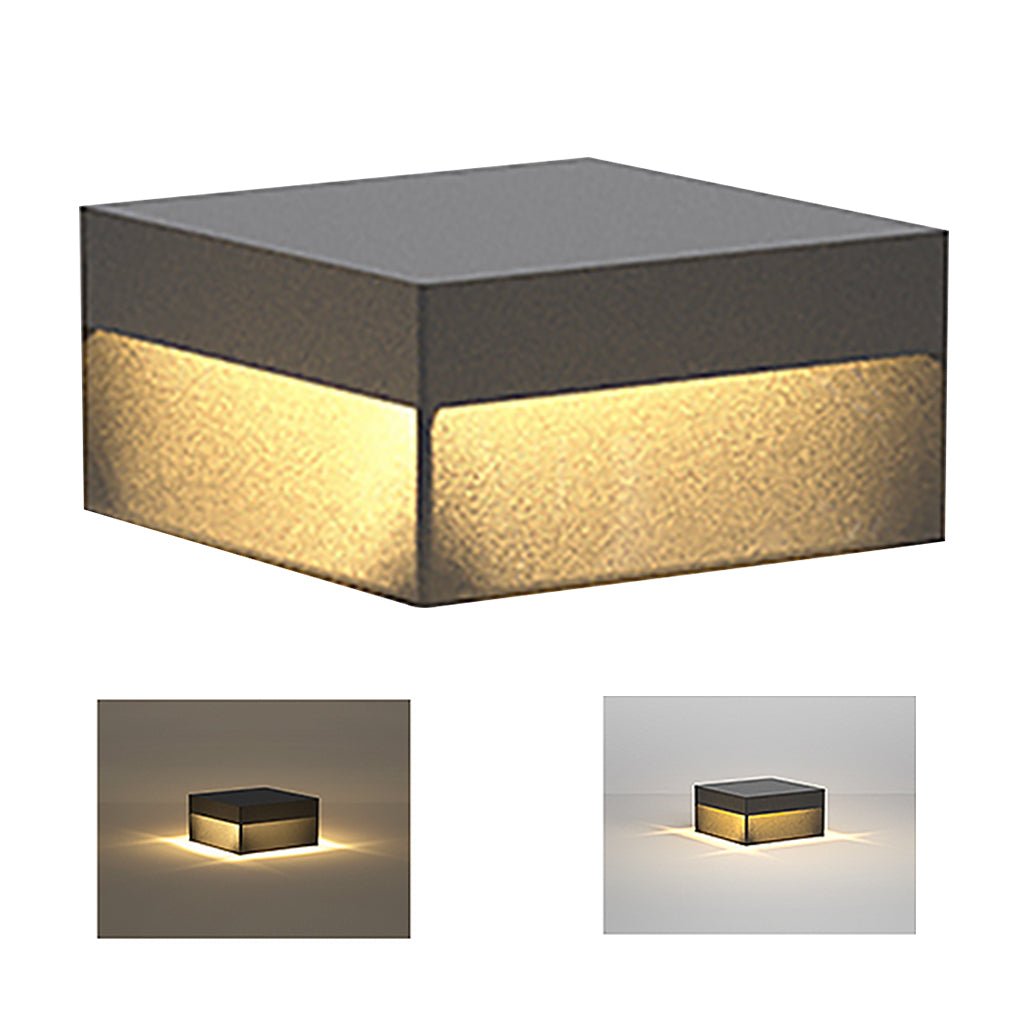 Square Pillar Lights Modern Waterproof Outdoor Fence