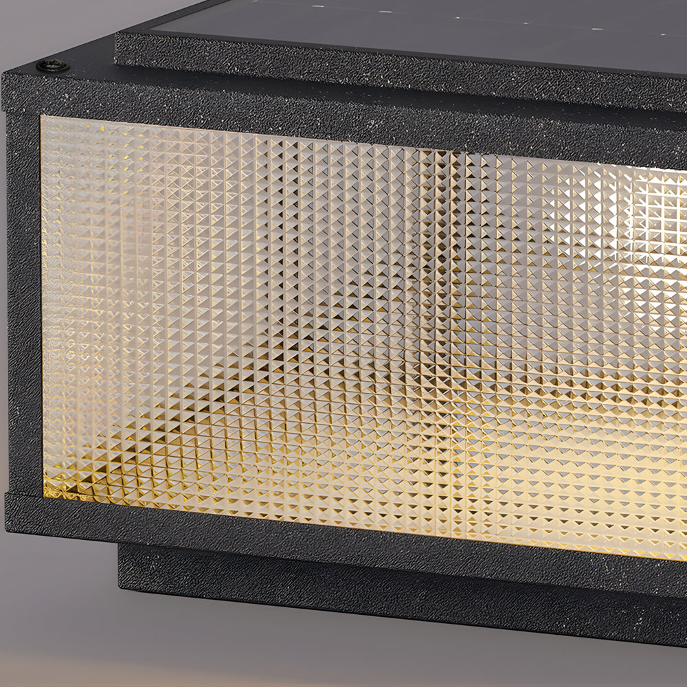 Open-Box Outdoor Pillar Light Fixtures Cast Aluminum Square