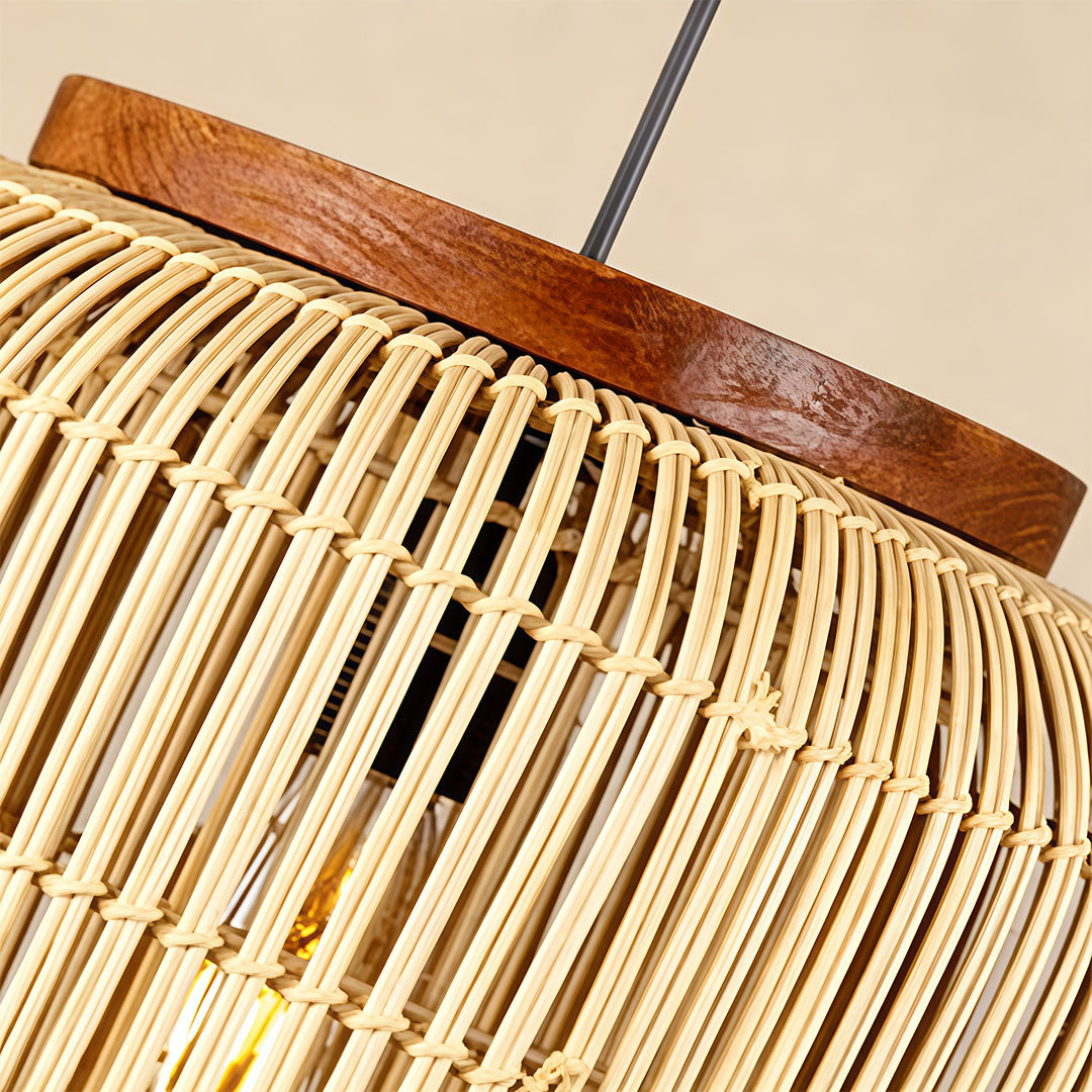 Rattan Light Pendants Wabi-Sabi Handmade Ceiling