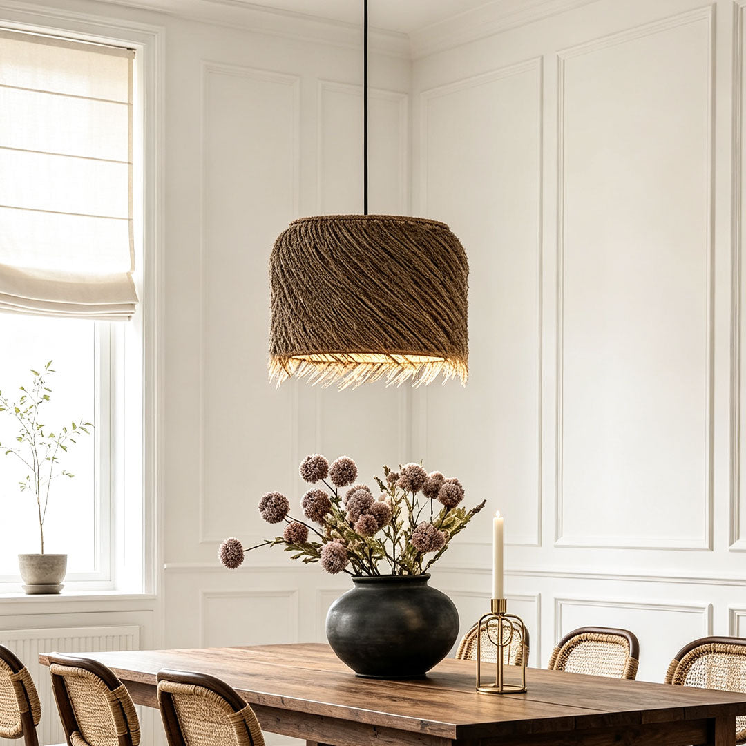 Rattan Lighting Pendants Japanese Wabi-Sabi Ceiling
