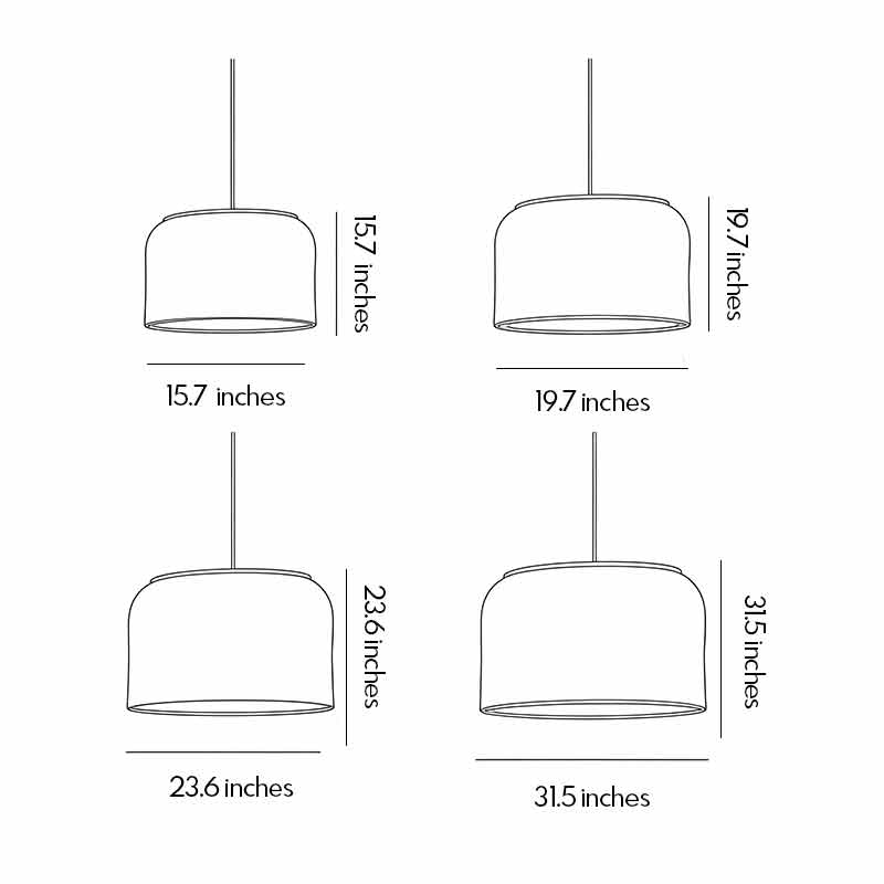 Rattan Lighting Pendants Japanese Wabi-Sabi Ceiling