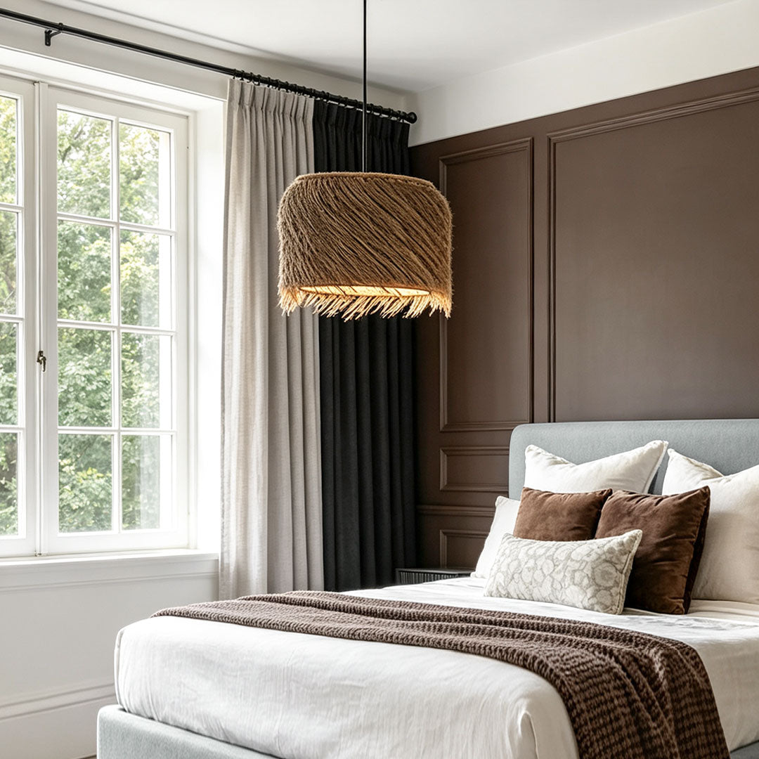 Rattan Lighting Pendants Japanese Wabi-Sabi Ceiling