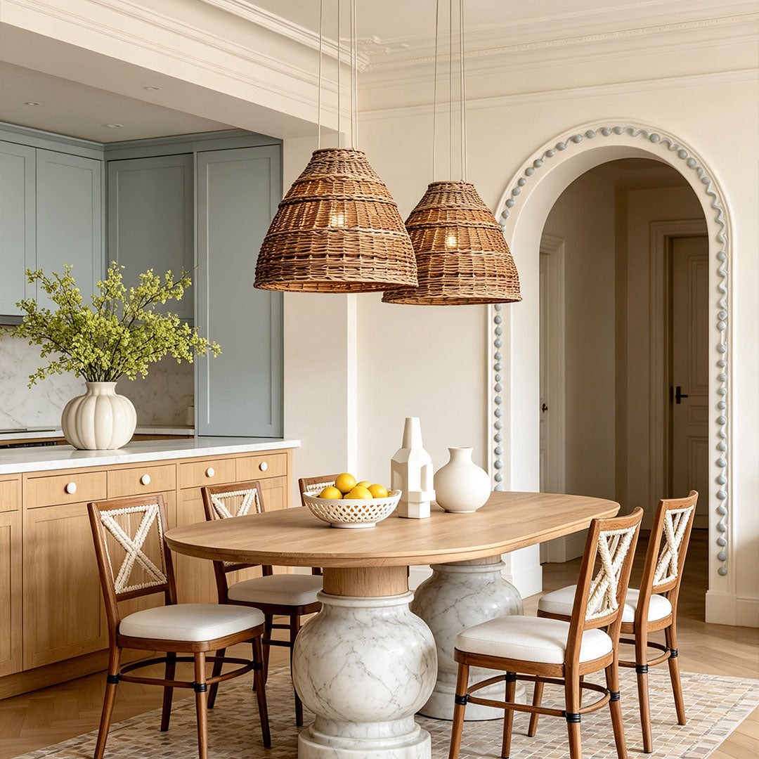 Rattan Pendants Lights Wabi-Sabi Japanese Zen
