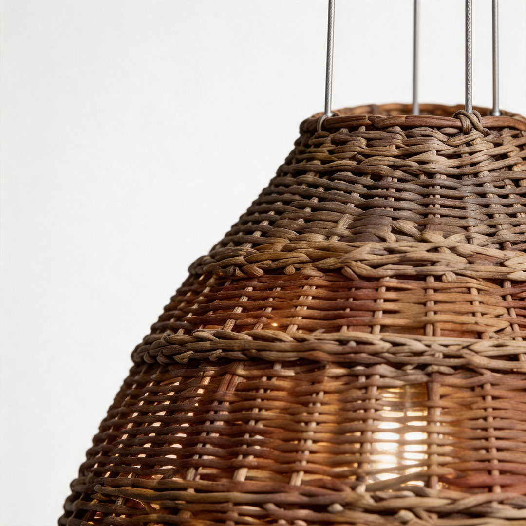 Rattan Pendants Lights Wabi-Sabi Japanese Zen