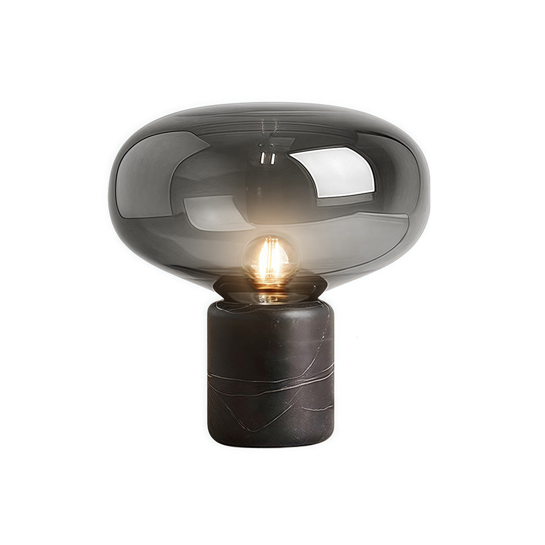 Glass Modern Table Lamps Marble Mushroom Bedside