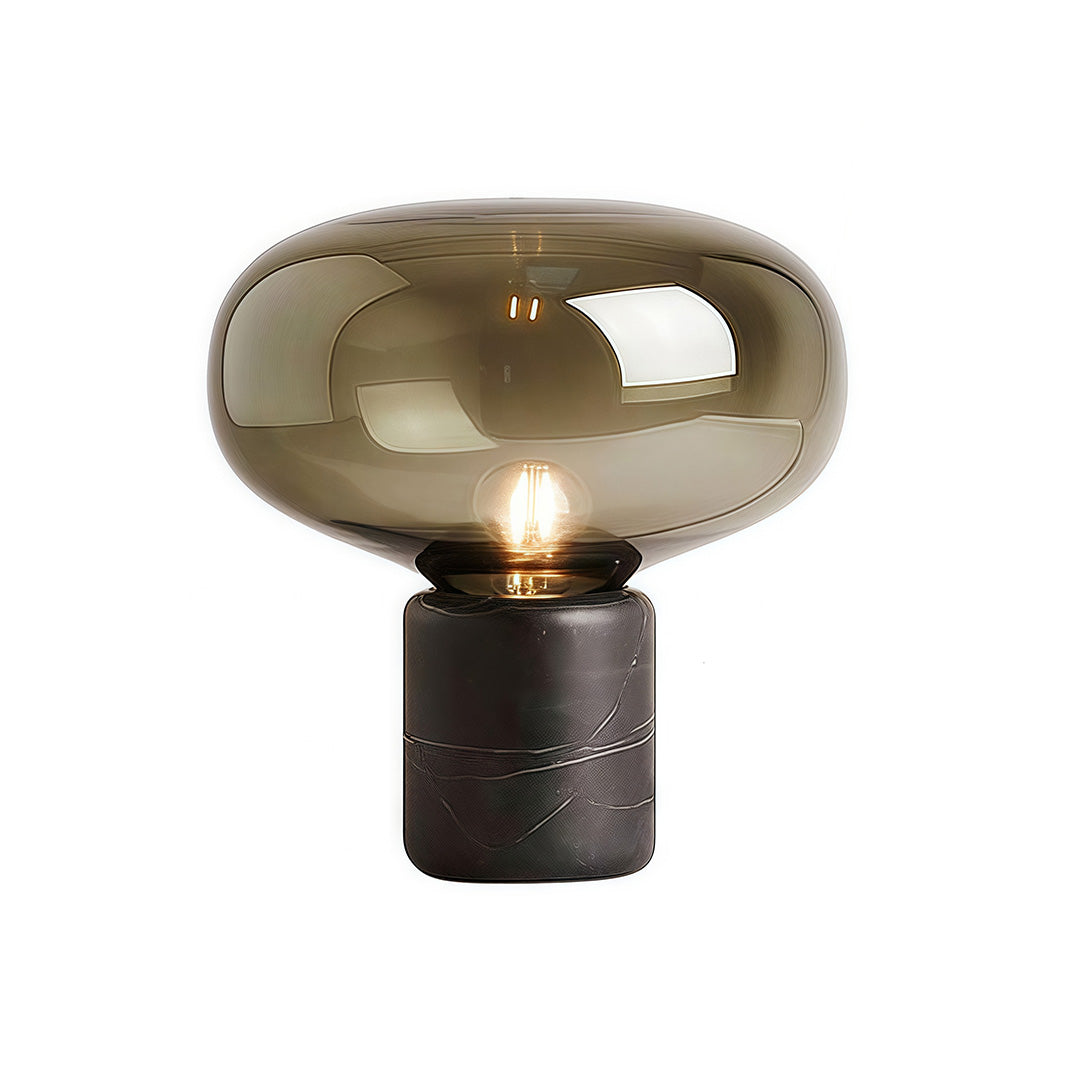 Glass Modern Table Lamps Marble Mushroom Bedside