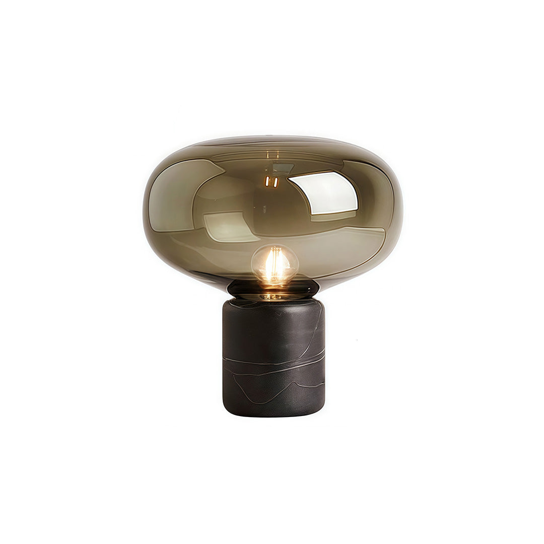 Glass Modern Table Lamps Marble Mushroom Bedside