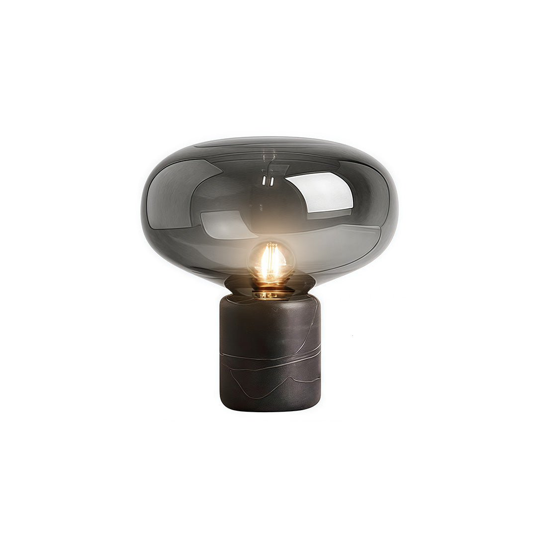 Glass Modern Table Lamps Marble Mushroom Bedside