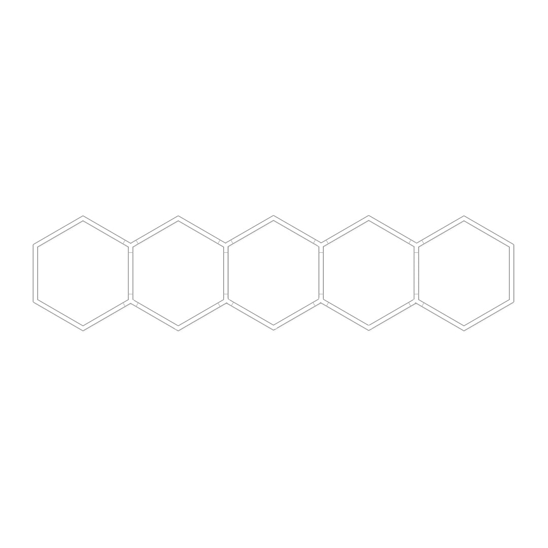 Honeycomb Ceiling Light Modern White LED Industrial Light