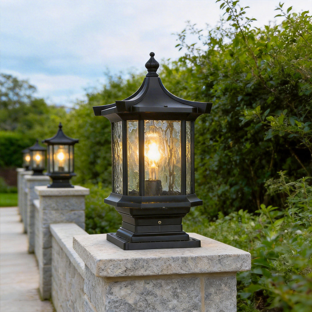 Lantern Pillar Lights European-Style Vintage Outdoor