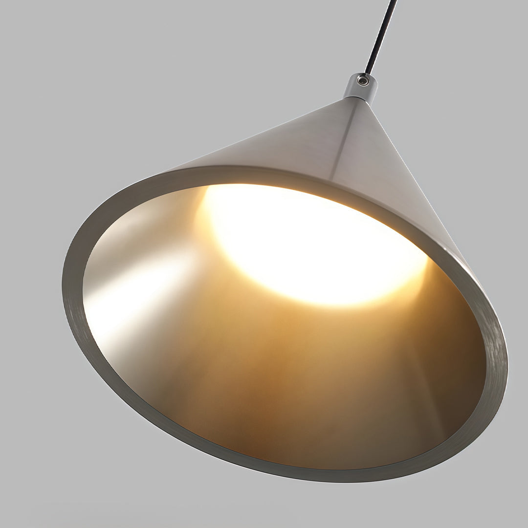 Silver Metal Pendant Light Italian Minimalist