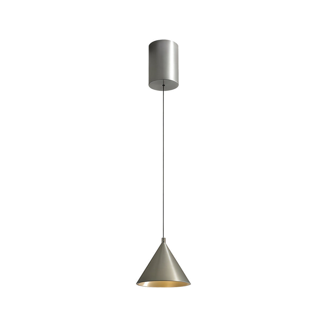 Silver Metal Pendant Light Italian Minimalist