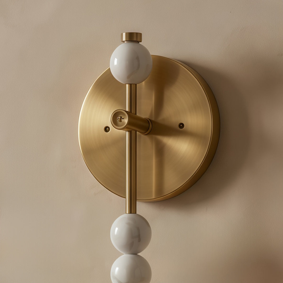 LED Wall Art Lights French Marble Globe Vintage