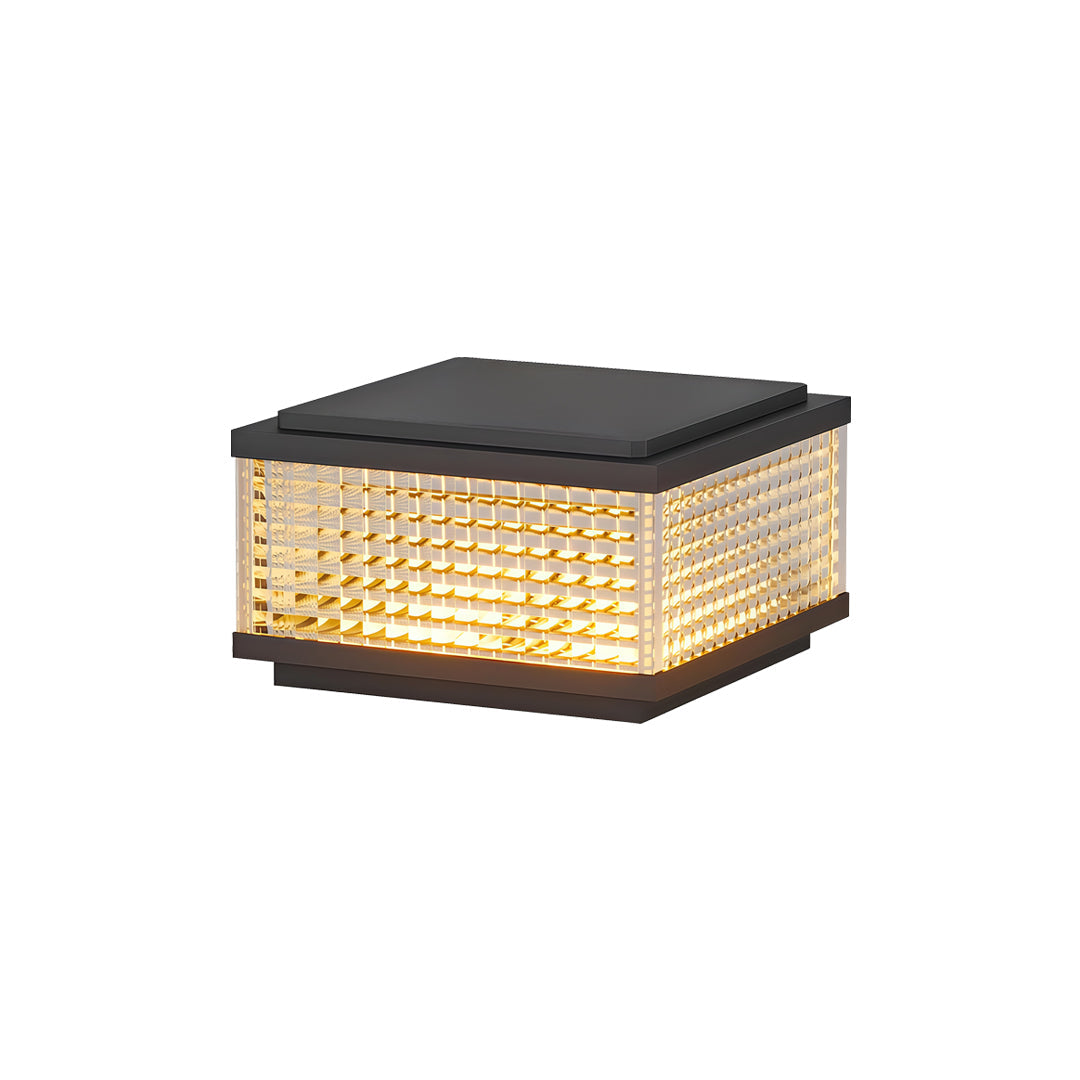 Large Outdoor Solar Pillar Lights Waterproof Landscape Lights