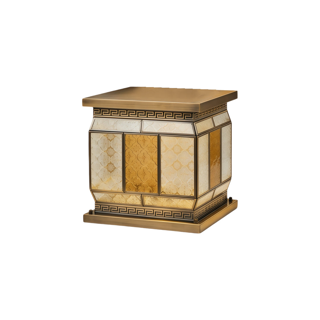 Solar Powered Outdoor Pillar Lights All-Copper Gate Light