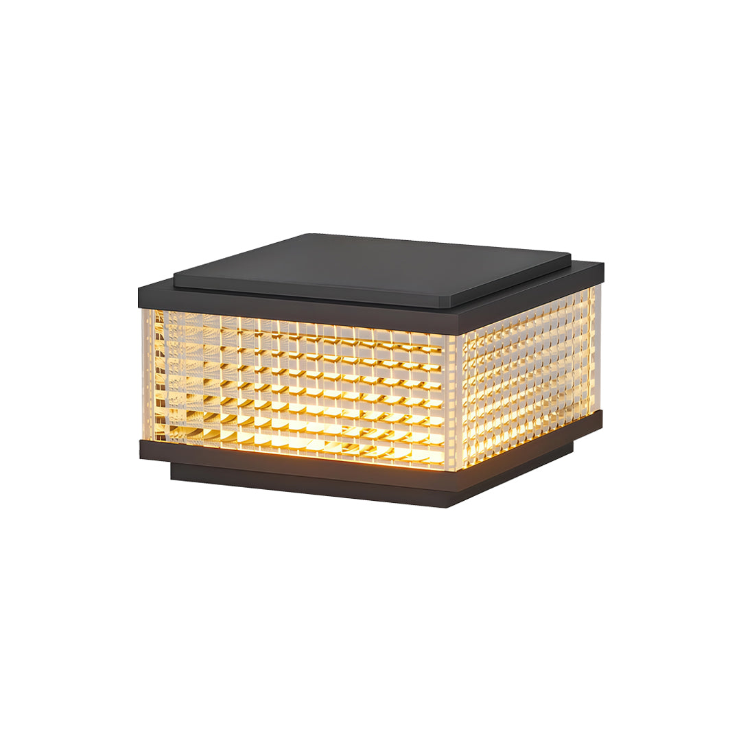 Large Outdoor Solar Pillar Lights Waterproof Landscape Lights