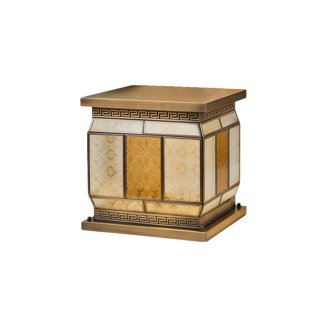 Solar Powered Outdoor Pillar Lights All-Copper Gate Light