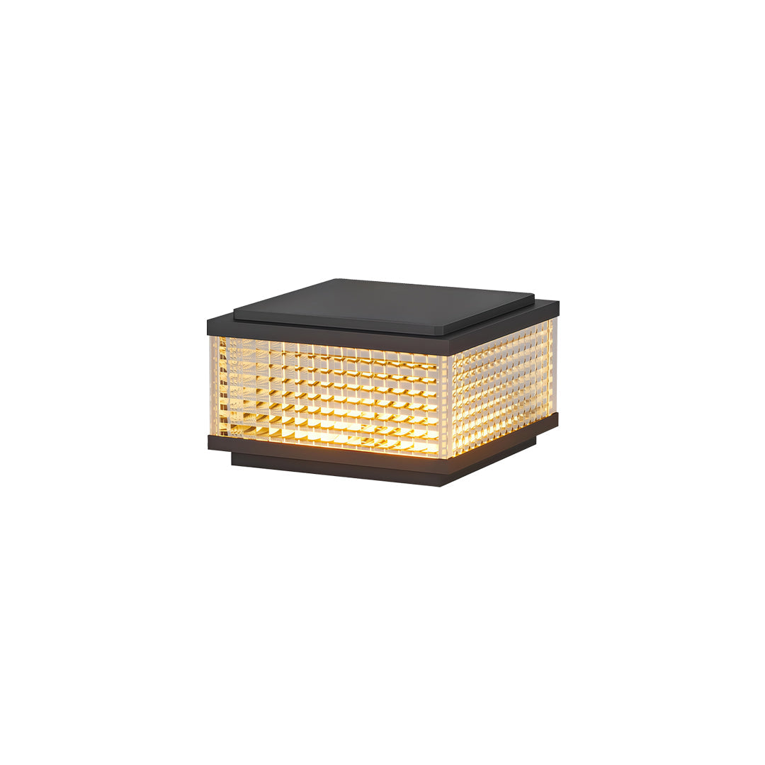 Large Outdoor Solar Pillar Lights Waterproof Landscape Lights