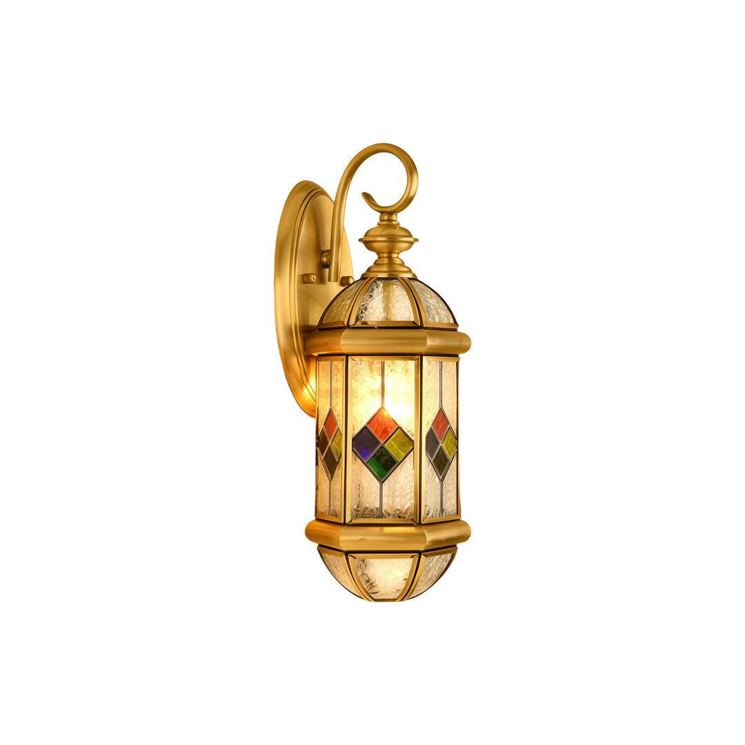 Outdoor Lantern Wall Lights Antique Copper Creative Wall Lamp