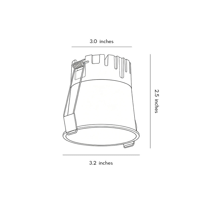 Small Recessed Can Lights Anti-Glare Full-Spectrum