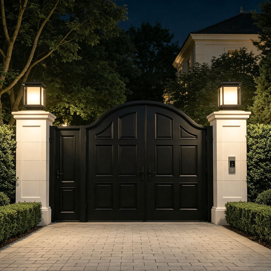 Solar Light for Main Gate Pillar Modern Outdoor Lighting