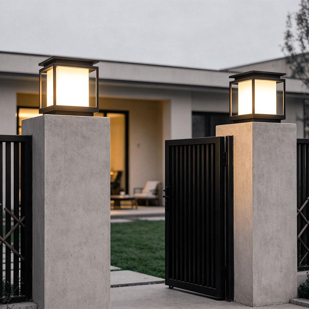 Solar Light for Main Gate Pillar Modern Outdoor Lighting