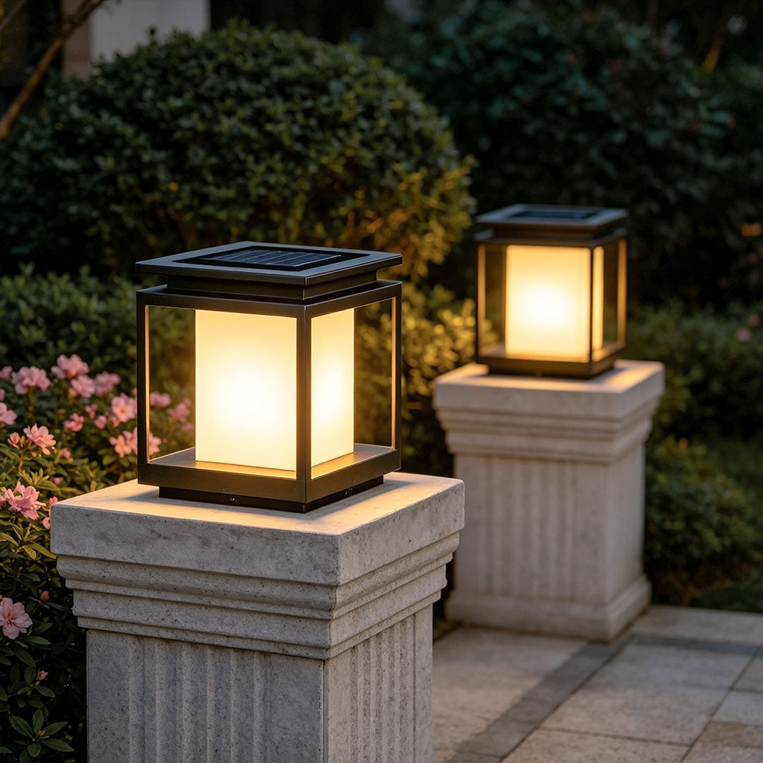 Solar Light for Main Gate Pillar Modern Outdoor Lighting