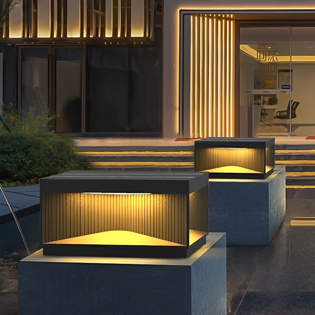 [Open-Box]Square Outdoor Pillar Lights Stripe Decorative LED Light