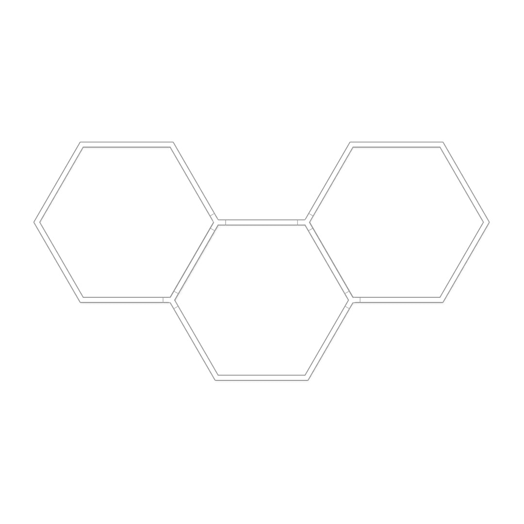 Honeycomb Ceiling Light Modern White LED Industrial Light