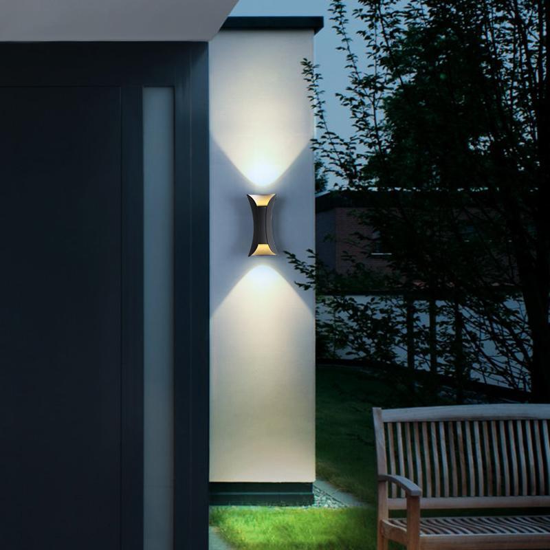Open-Box Up Down Lighting Wall Lights Modern Curved LED