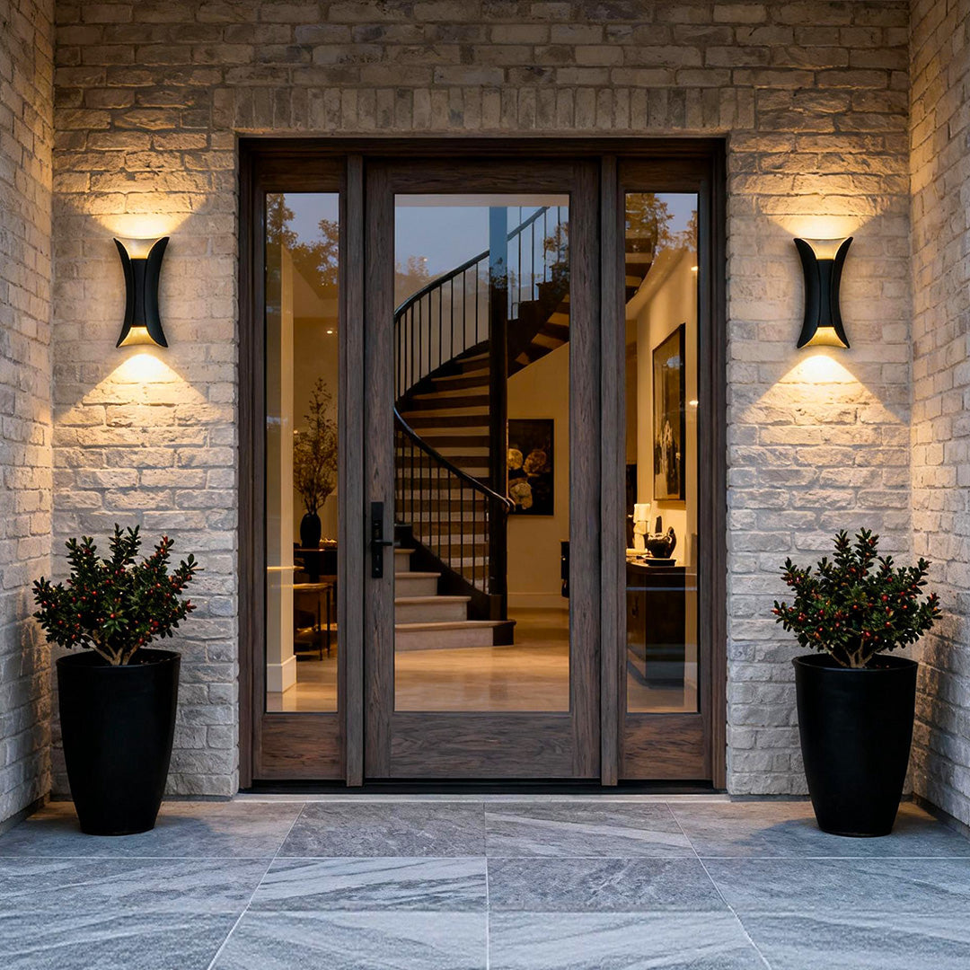 Open-Box Up Down Lighting Wall Lights Modern Curved LED