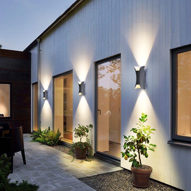 Open-Box Up Down Lighting Wall Lights Modern Curved LED