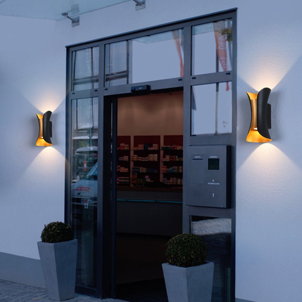 Open-Box Up Down Lighting Wall Lights Modern Curved LED