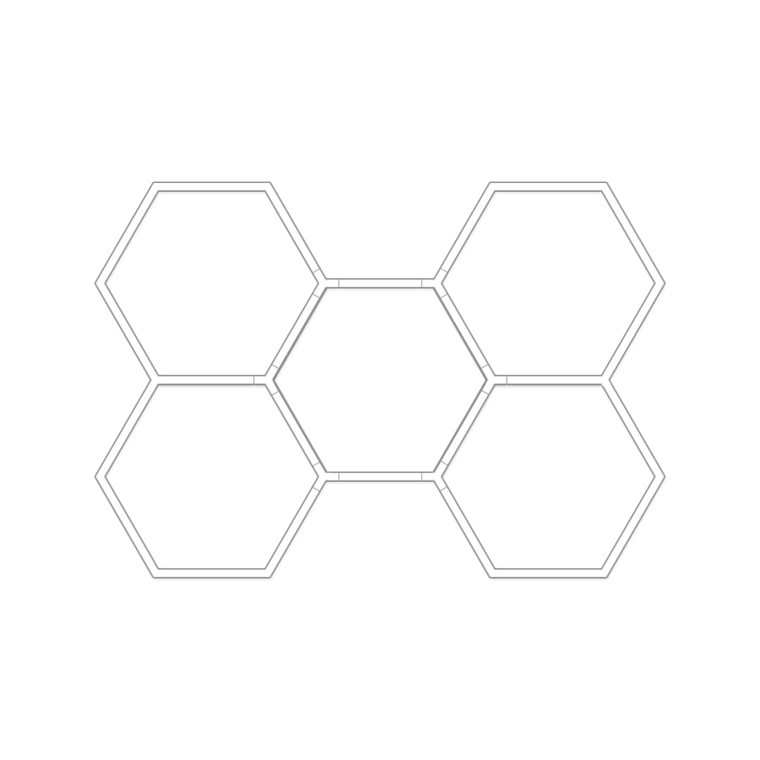 Honeycomb Ceiling Light Modern White LED Industrial Light