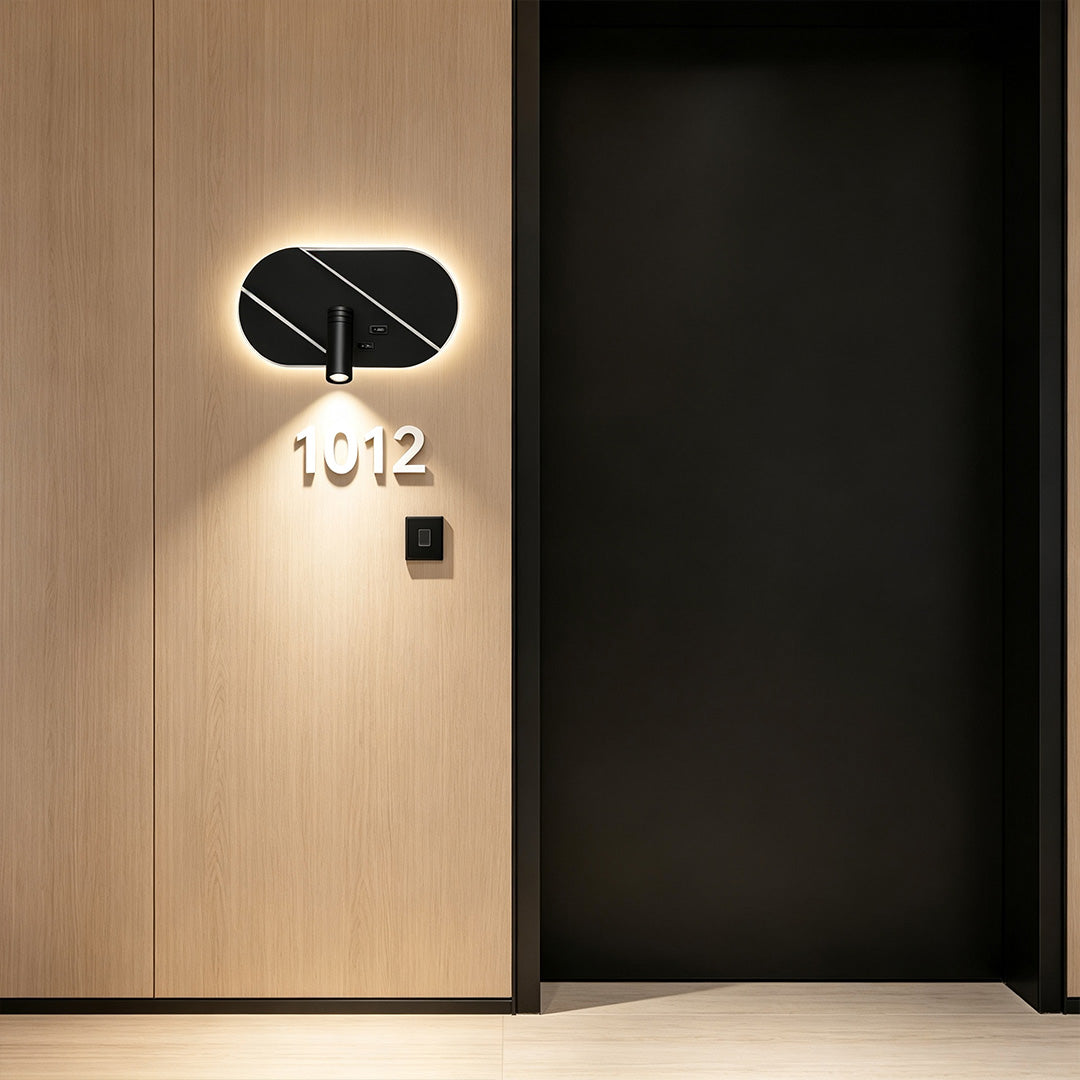 Wall Light with Reading Light Rotatable Multi-function Lamp