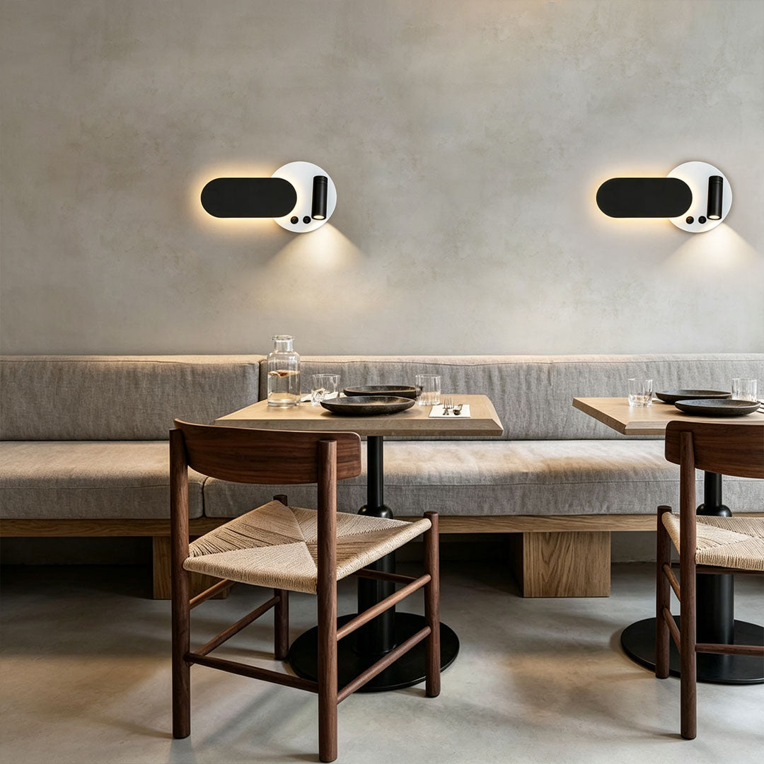 Wall Mounted Bedside Reading Light Minimalist Rotatable Lamp