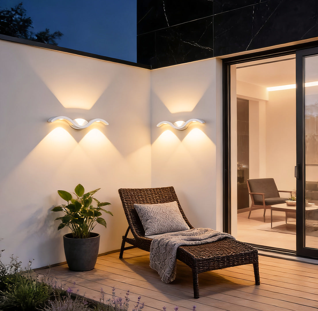 [Open-Box]Wave Wall Sconce Outdoor Creative Up-Down LED Light